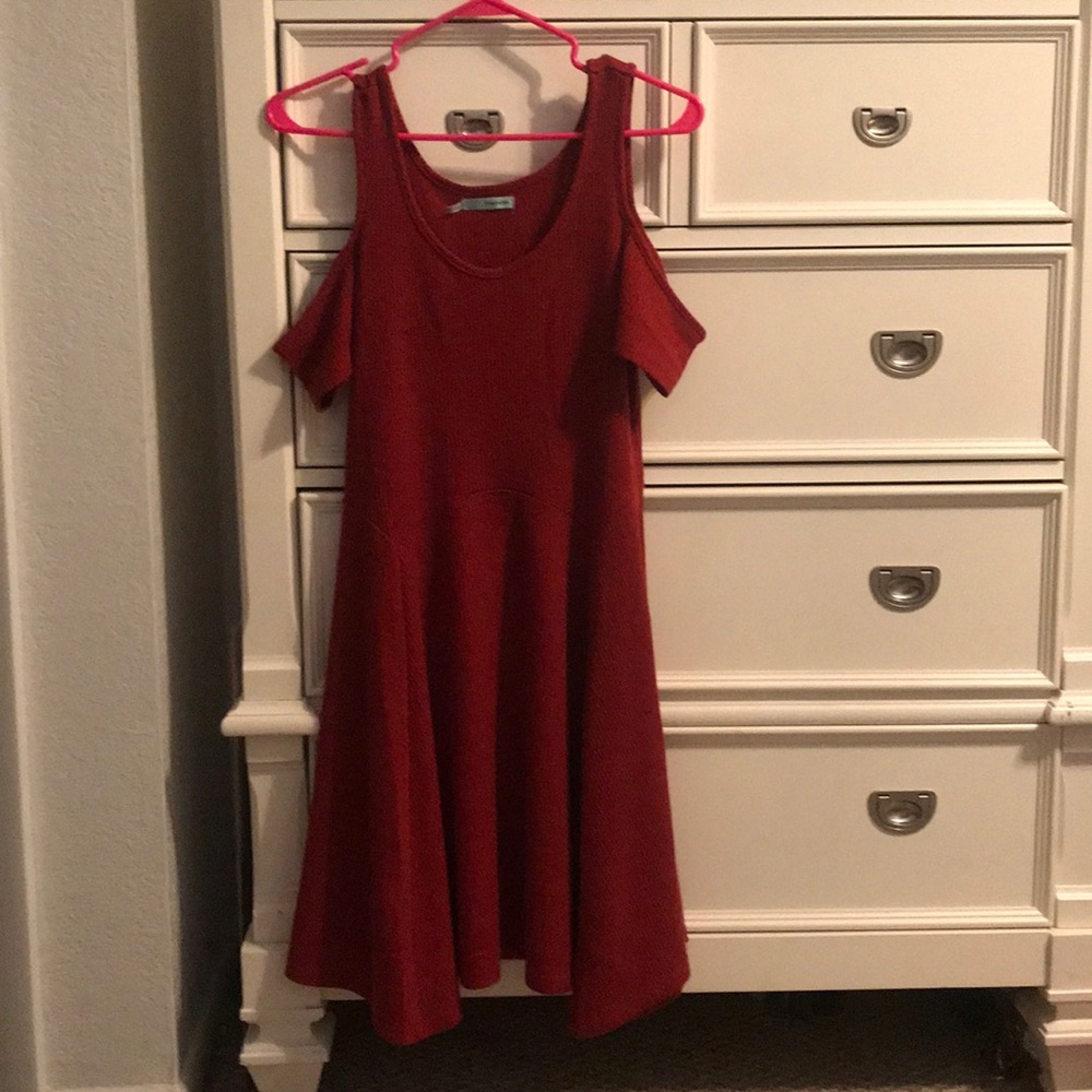 Cold shoulder dress
